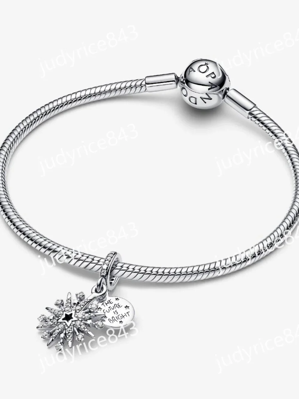 Pandora Sparkling Firework Double Dangle Charm